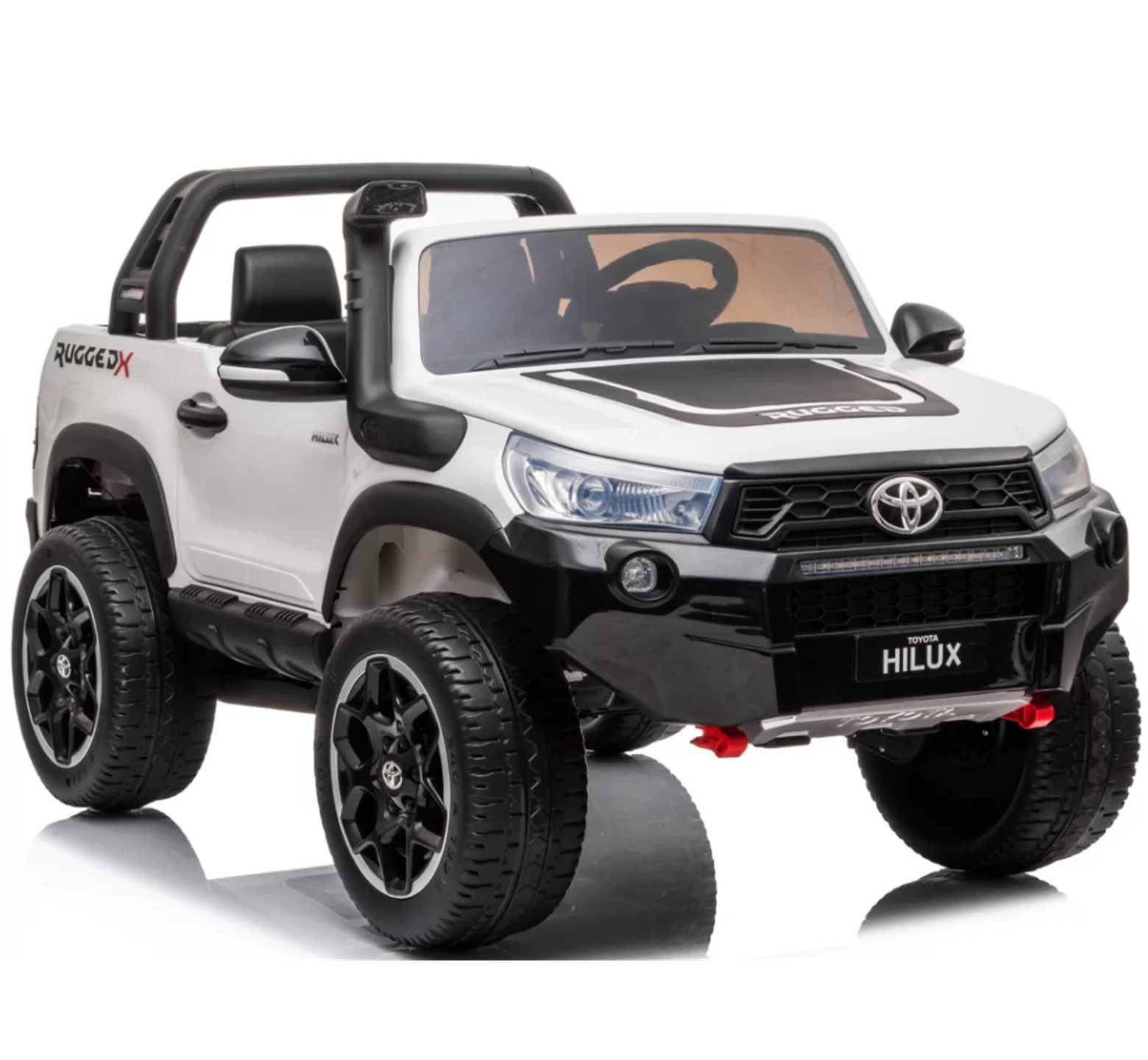 Ηλεκτροκίνητο τζιπ διθέσιο Licensed Toyota Hilux 24V σε άσπρο χρώμα