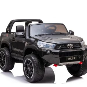 Ηλεκτροκίνητο τζιπ διθέσιο Licensed Toyota Hilux 24V σε μαύρο χρώμα