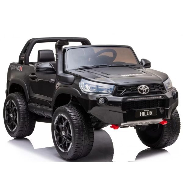 Ηλεκτροκίνητο τζιπ διθέσιο Licensed Toyota Hilux 24V σε μαύρο χρώμα
