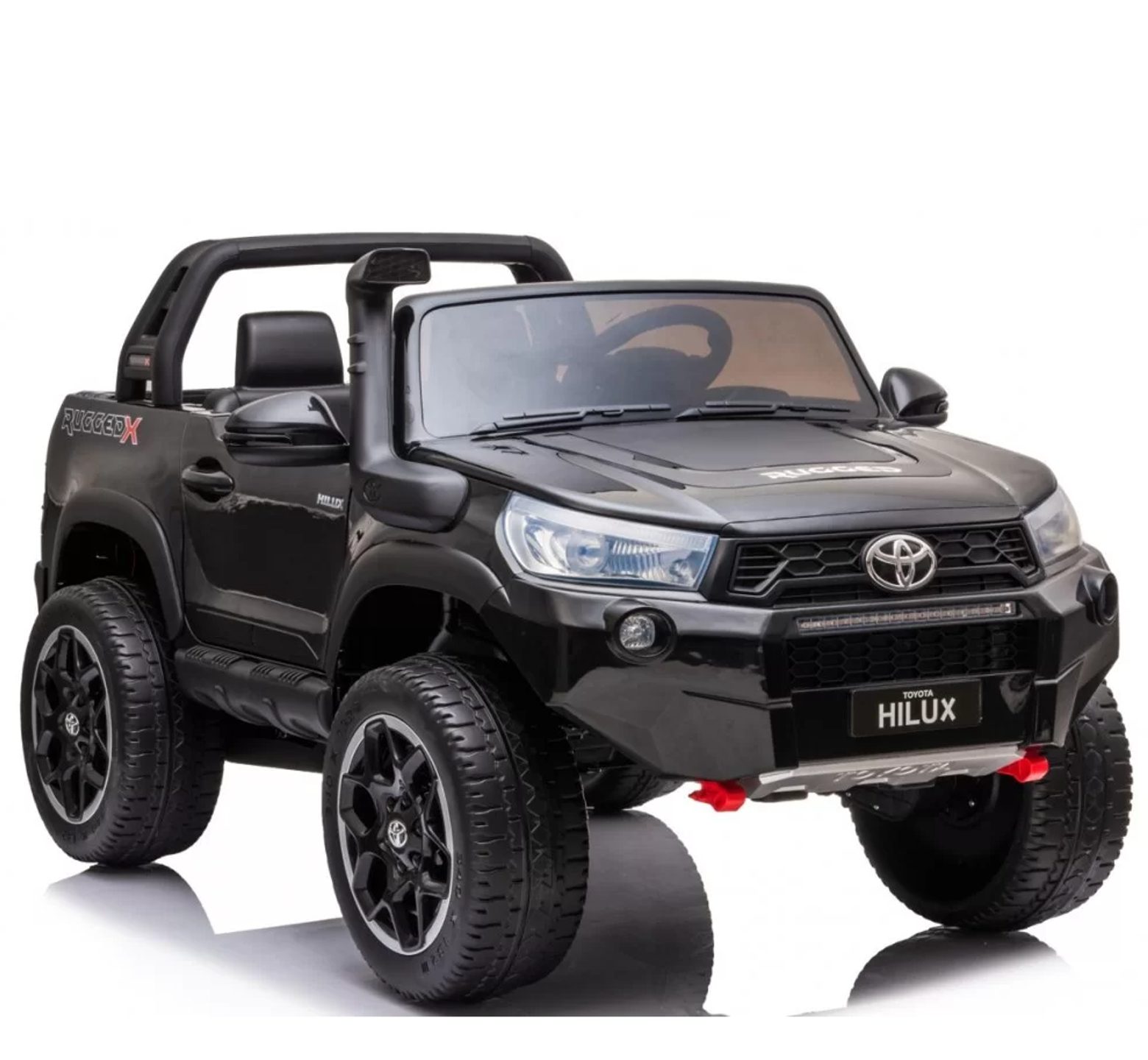 Ηλεκτροκίνητο τζιπ διθέσιο Licensed Toyota Hilux 24V σε μαύρο χρώμα