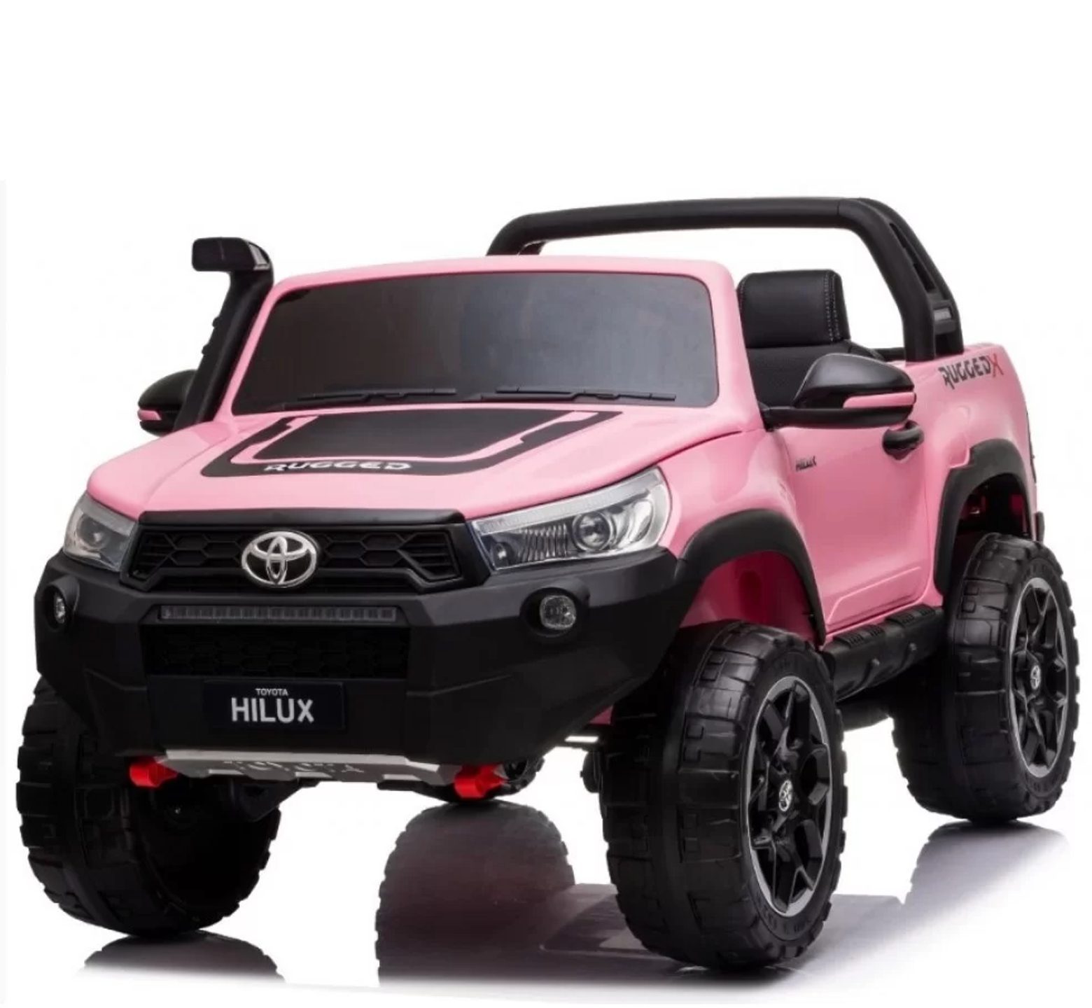 Ηλεκτροκίνητο τζιπ διθέσιο Licensed Toyota Hilux 24V σε ροζ χρώμα