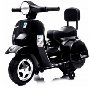 Ηλεκτροκίνητη μηχανή Vespa Licensed PX150 6Volt σε μαύρο χρώμα
