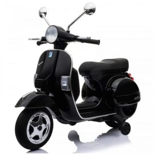 Ηλεκτροκίνητη μηχανή Vespa Licensed Piaggio Vintage PX150 σε μαύρο χρώμα