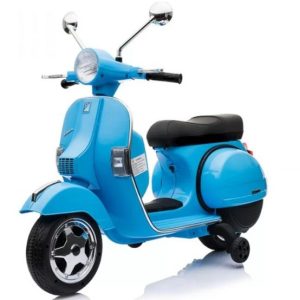 Ηλεκτροκίνητη μηχανή Vespa Licensed Piaggio Vintage PX150 σε μπλε χρώμα