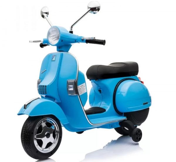 Ηλεκτροκίνητη μηχανή Vespa Licensed Piaggio Vintage PX150 σε μπλε χρώμα