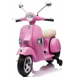 Ηλεκτροκίνητη μηχανή Vespa Licensed Piaggio Vintage PX150 σε ροζ χρώμα
