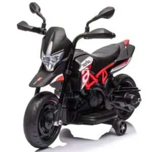 Ηλεκτροκίνητη μηχανή Licensed Aprilia Dorsoduro 900 6Volt σε μαύρο-κόκκινο χρώμα