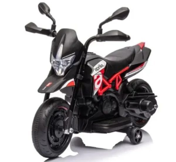 Ηλεκτροκίνητη μηχανή Licensed Aprilia Dorsoduro 900 6Volt σε μαύρο-κόκκινο χρώμα